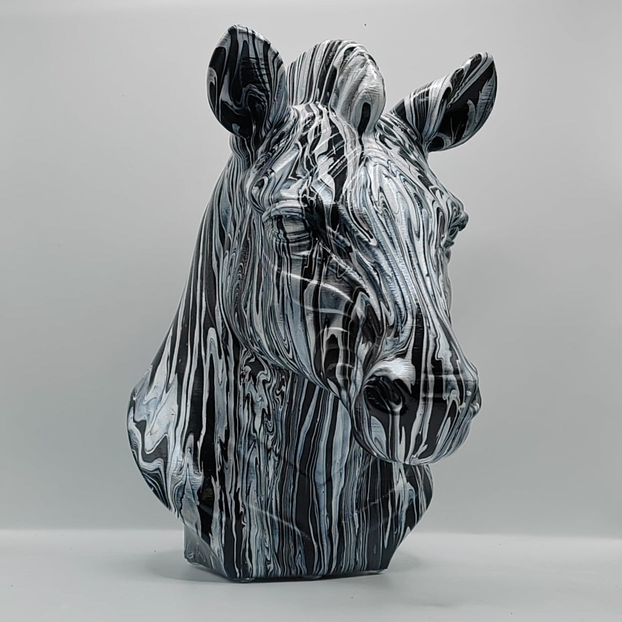 Zebra Head – Hand Painted