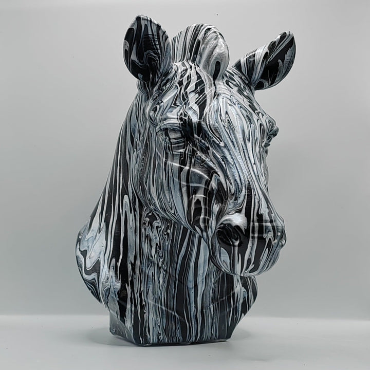 Zebra Head – Hand Painted