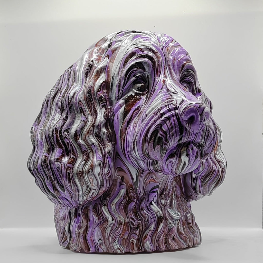 Cockapoo Head – Hand Painted