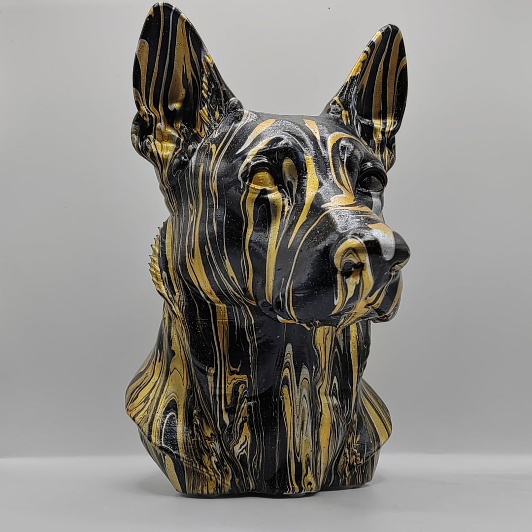 Belgian Malinois Head – Hand Painted