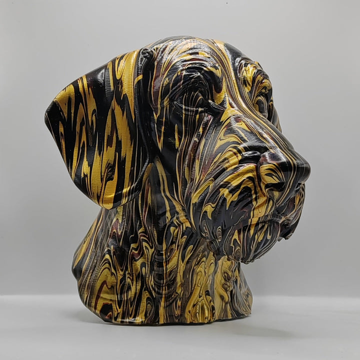 Wire-haired Dachshund Head – Hand Painted