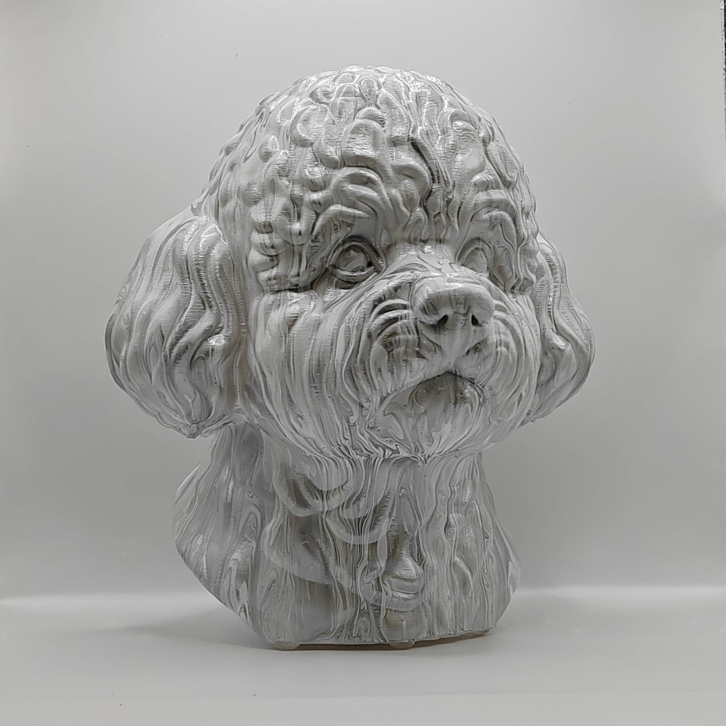 Bichon Frise Head – Hand Painted