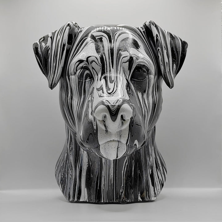 Patterdale Terrier Head – Hand Painted