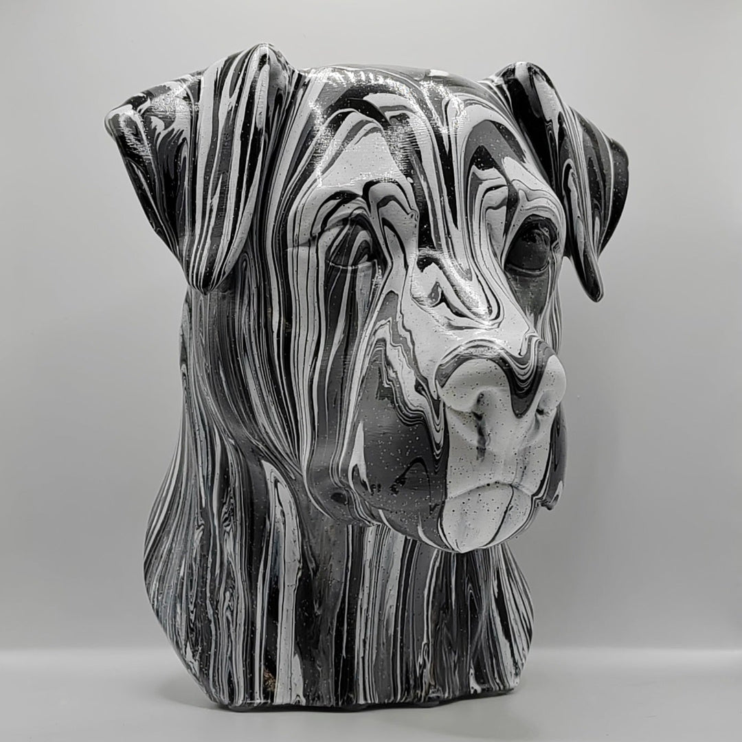 Patterdale Terrier Head – Hand Painted