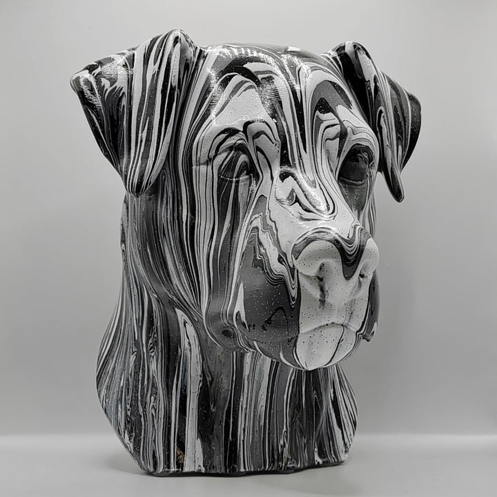 Patterdale Terrier Head – Hand Painted