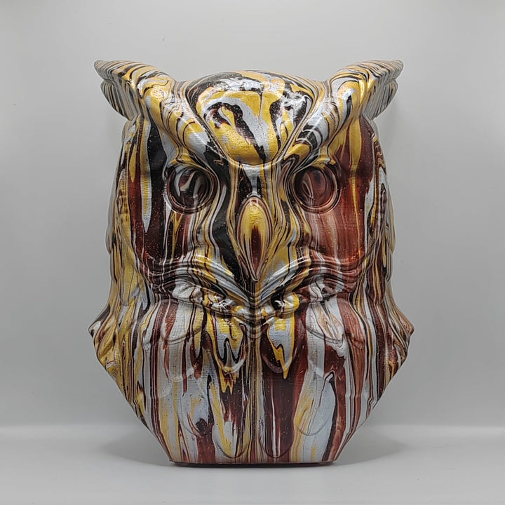 Owl Head – Hand Painted
