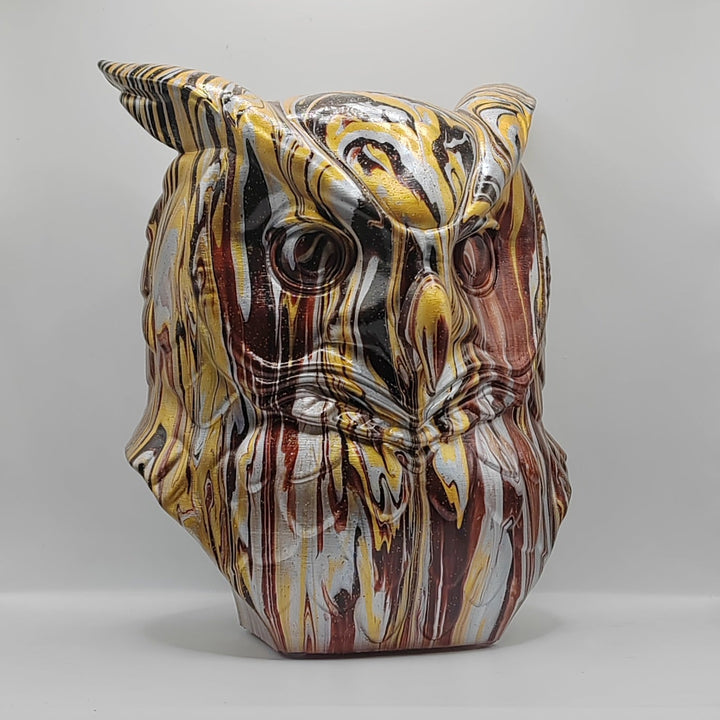 Owl Head – Hand Painted