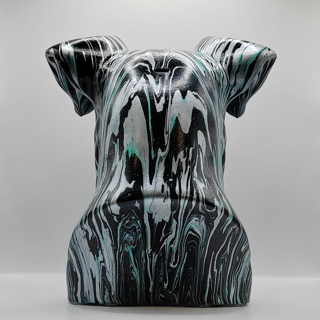 Miniature Schnauzer Head – Hand Painted