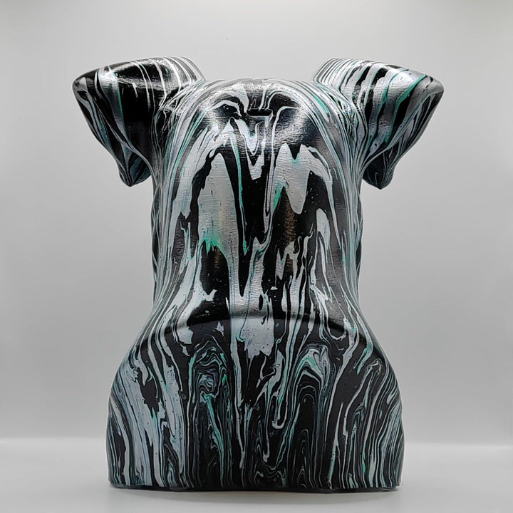 Miniature Schnauzer Head – Hand Painted