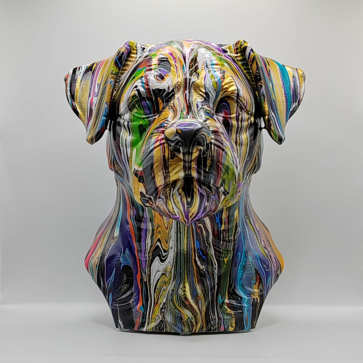 Border Terrier Head – Hand Painted