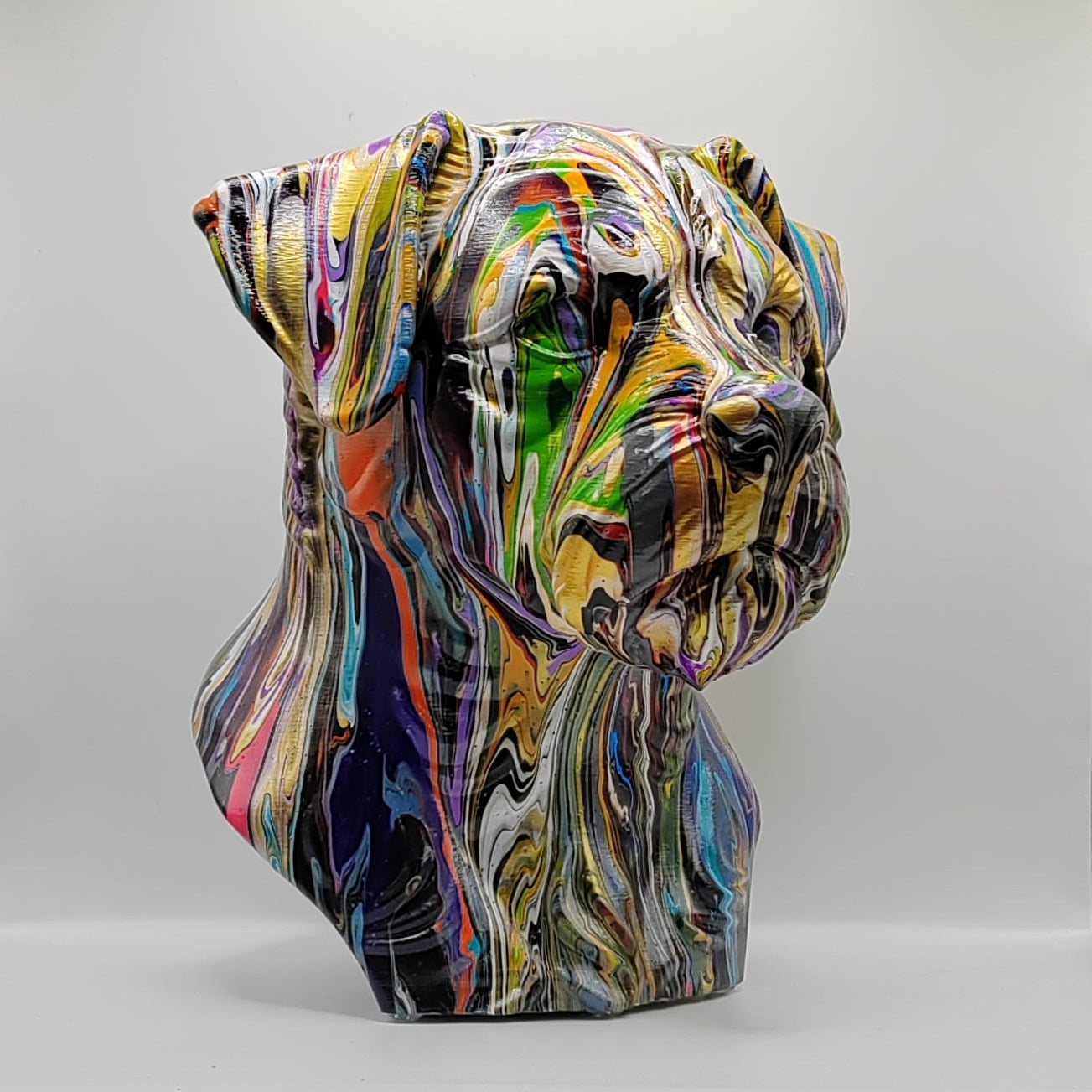 Border Terrier Head – Hand Painted