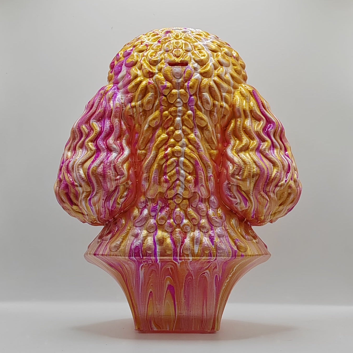 Poodle Head – Hand Painted