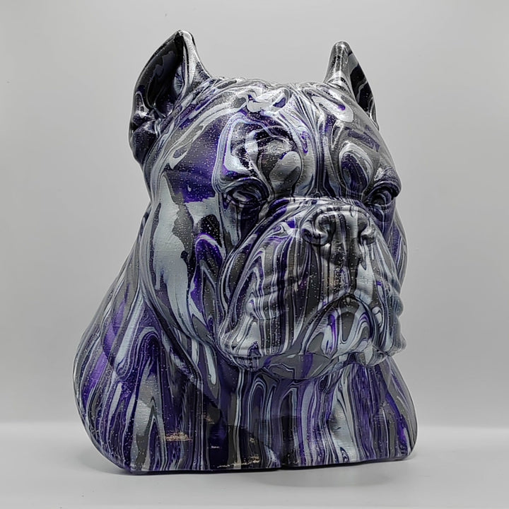 Pocket Bully Head – Hand Painted