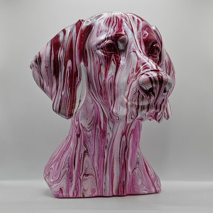 Weimaraner Head – Hand Painted