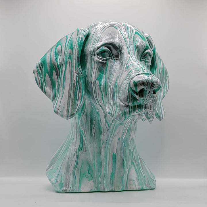 Weimaraner Head – Hand Painted