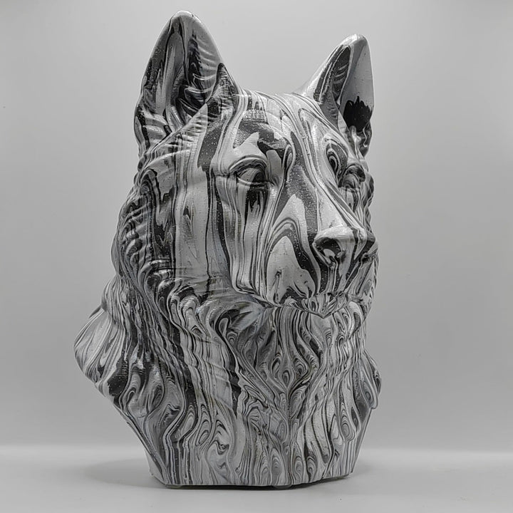 Husky Head – Hand Painted
