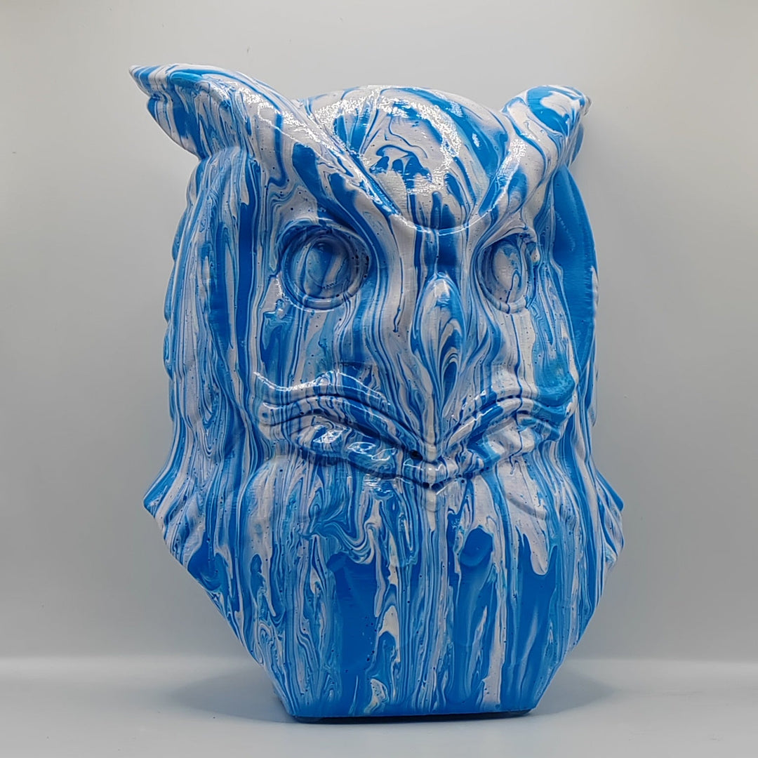 Owl Head – Hand Painted
