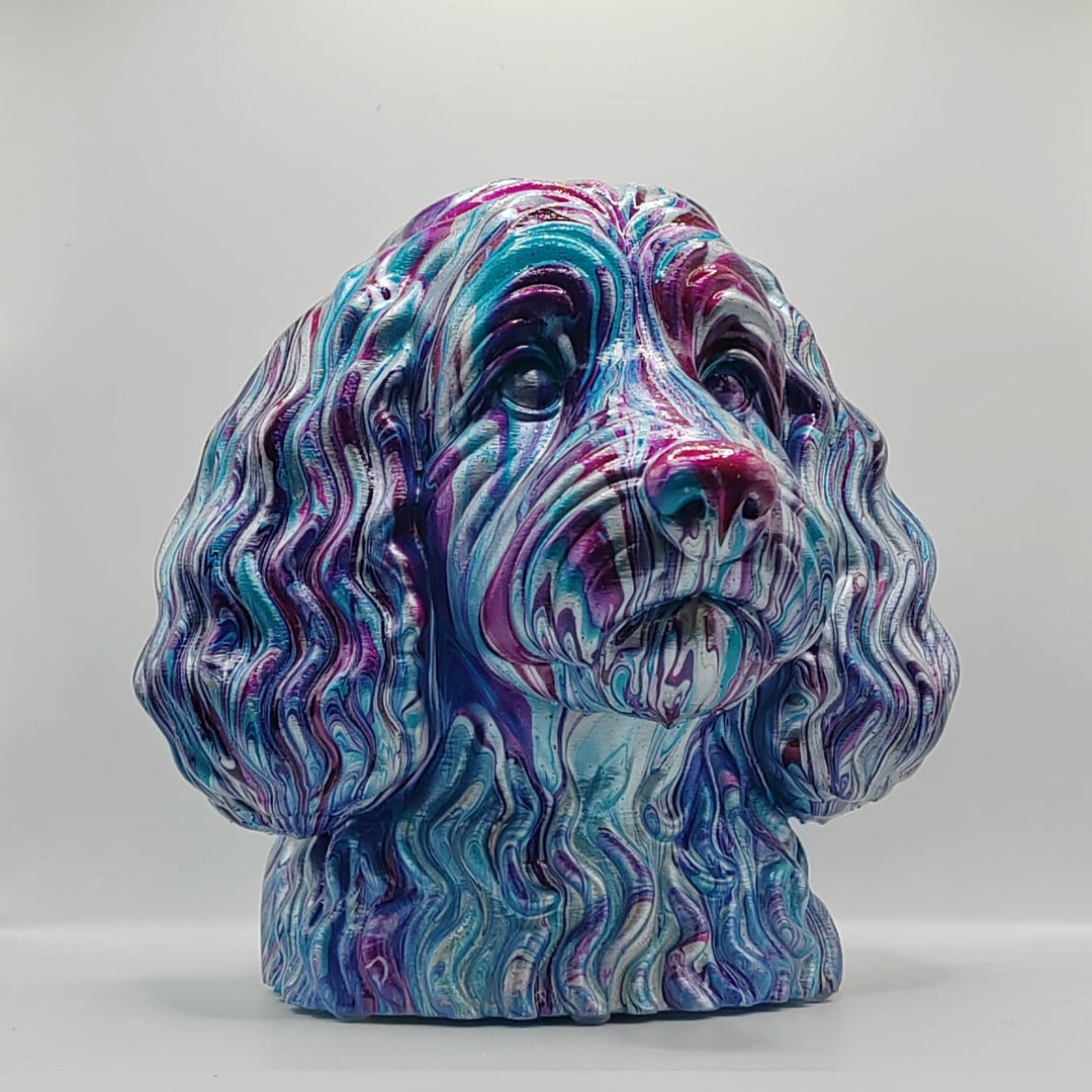 Cockapoo Head – Hand Painted