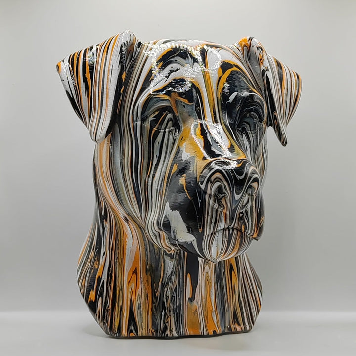 Patterdale Terrier Head – Hand Painted