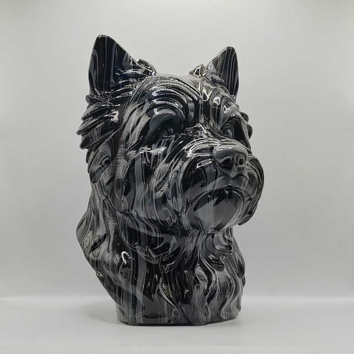 Cairn Terrier Head – Hand Painted