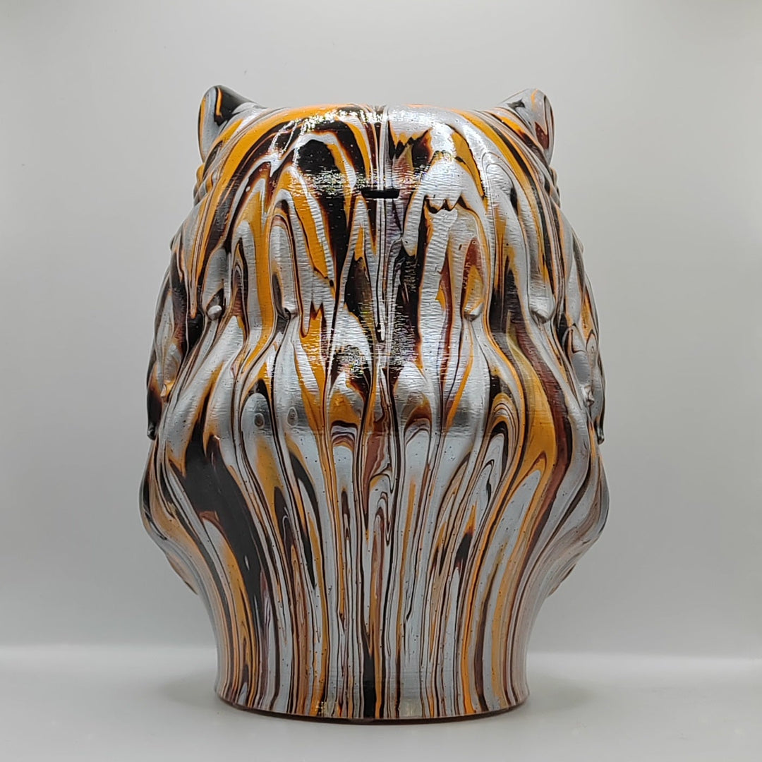 British Longhair Head – Hand Painted