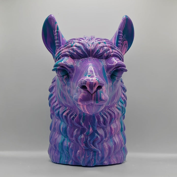 Llama Head – Hand Painted