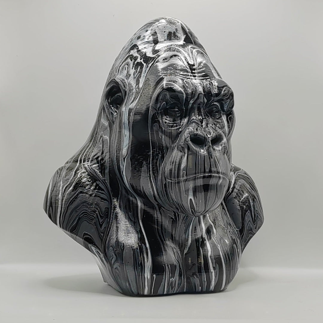 Gorilla Head – Hand Painted