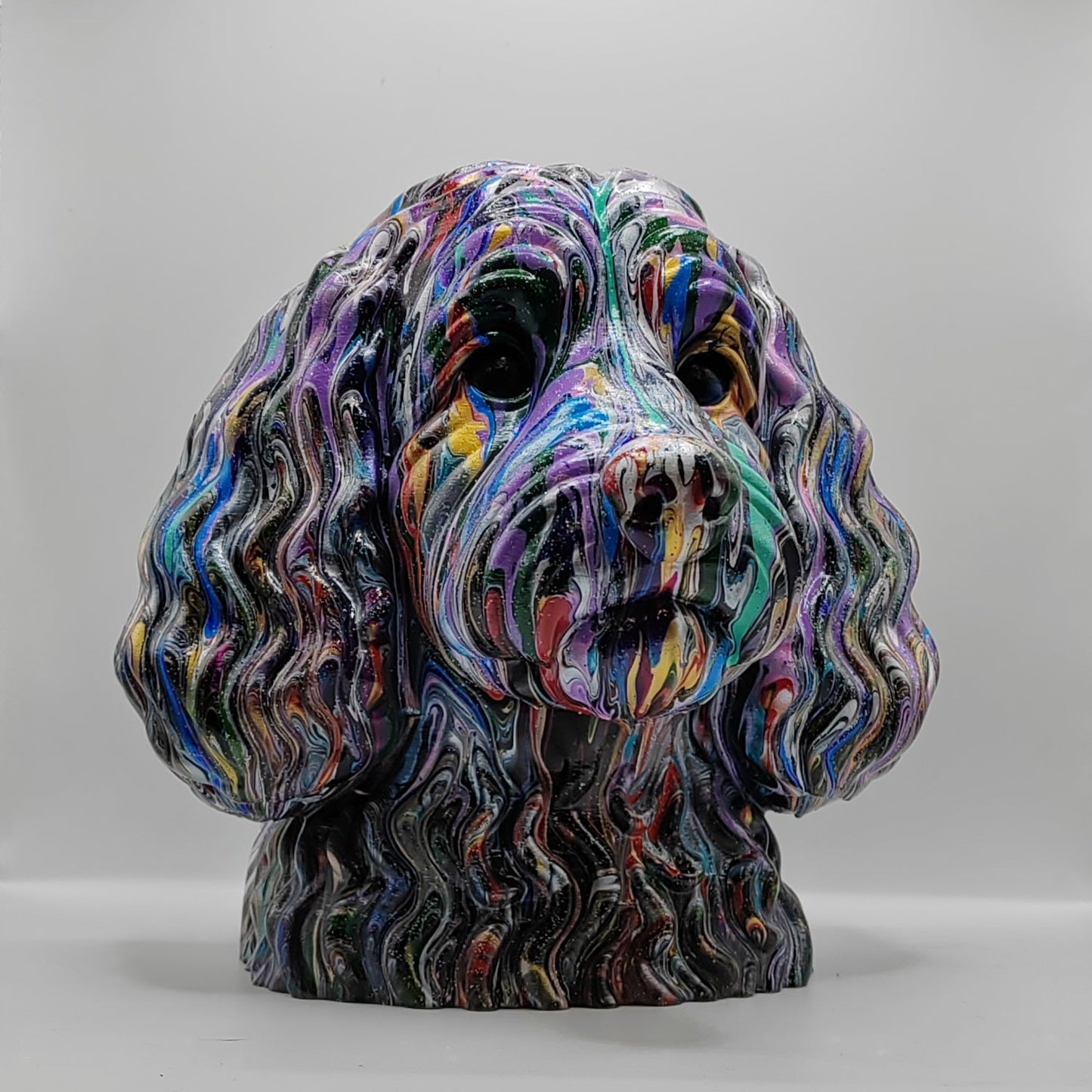 Cockapoo Head – Hand Painted