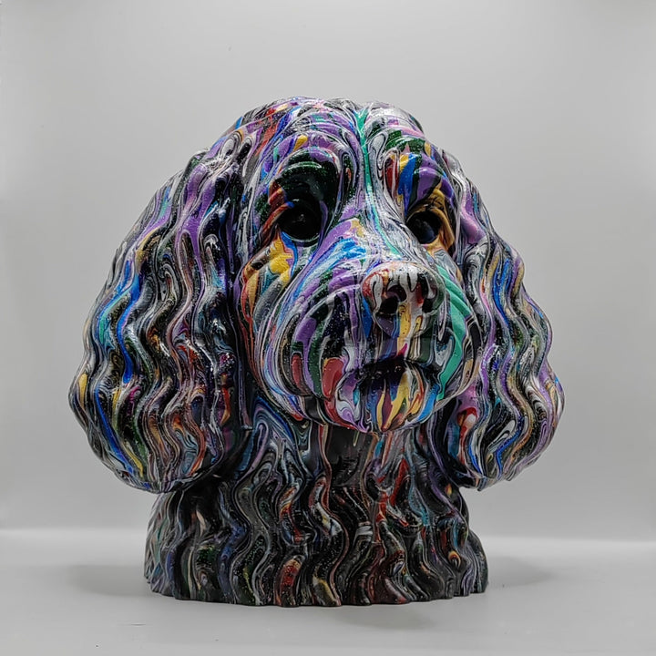 Cockapoo Head – Hand Painted