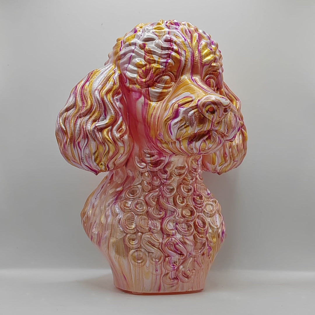 Miniature Poodle Head – Hand Painted