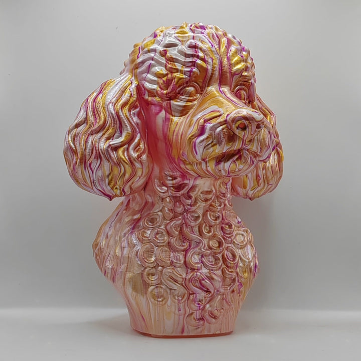 Miniature Poodle Head – Hand Painted