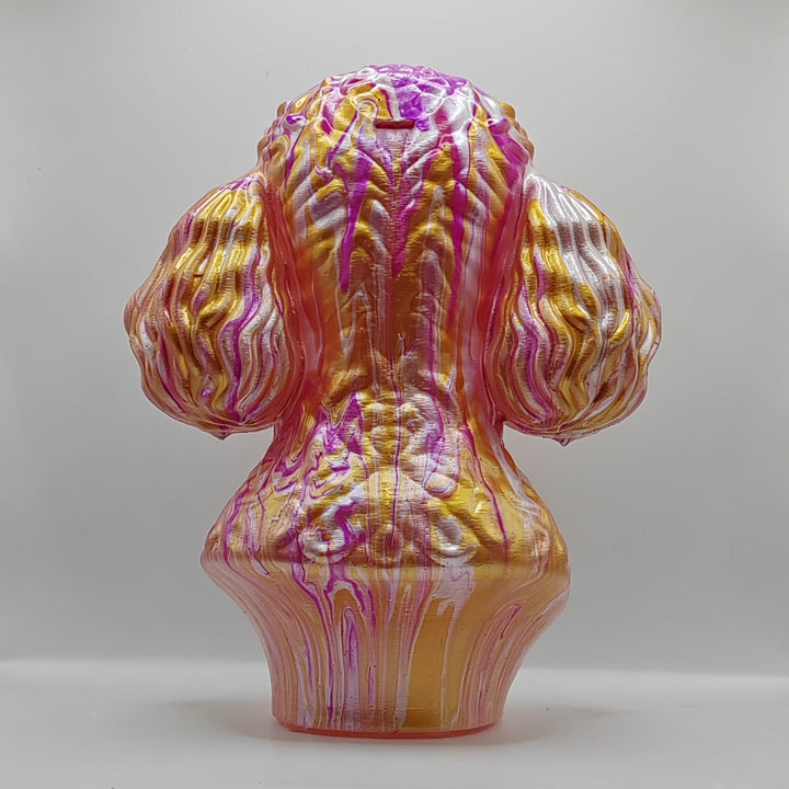 Miniature Poodle Head – Hand Painted