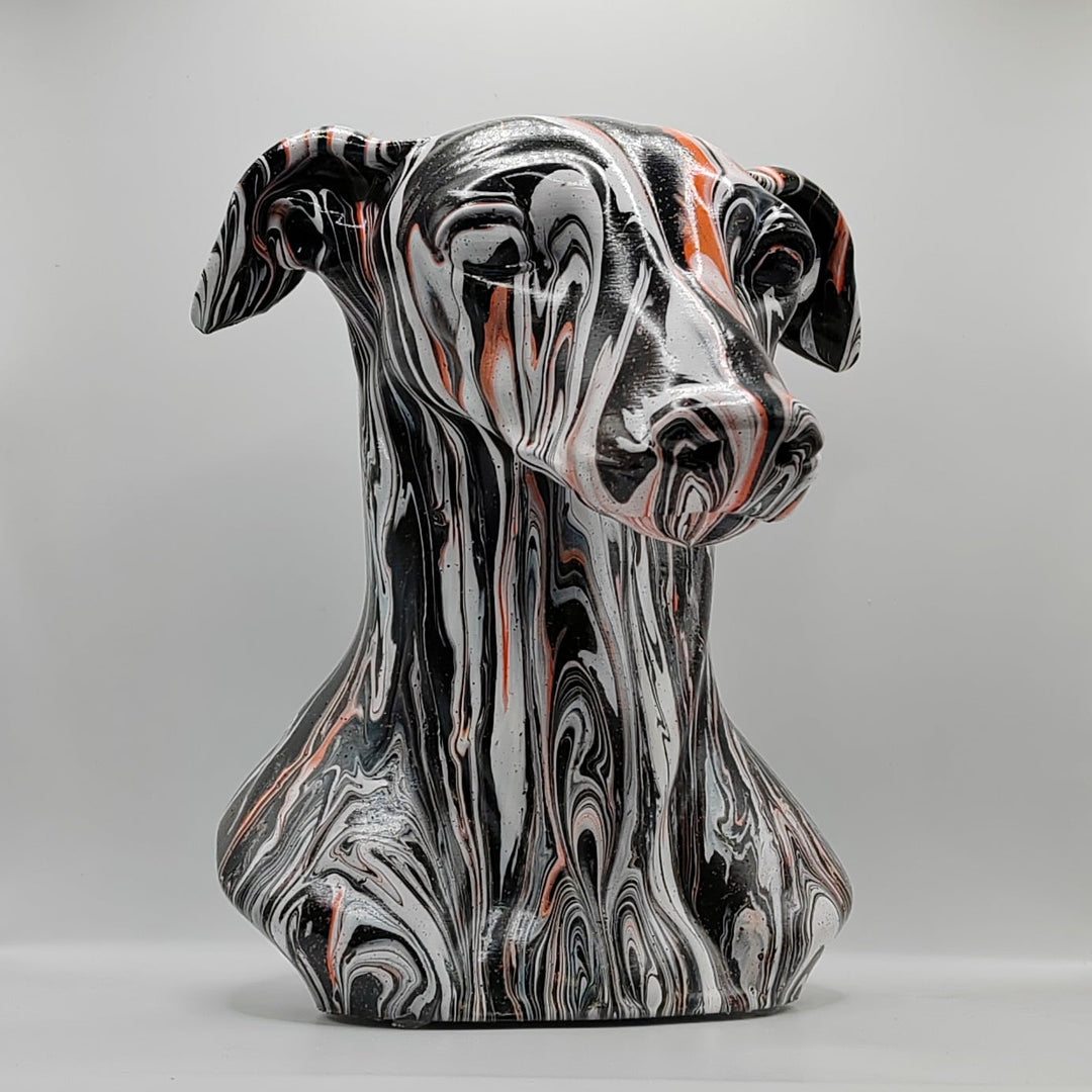 Greyhound / Whippet Head – Hand Painted