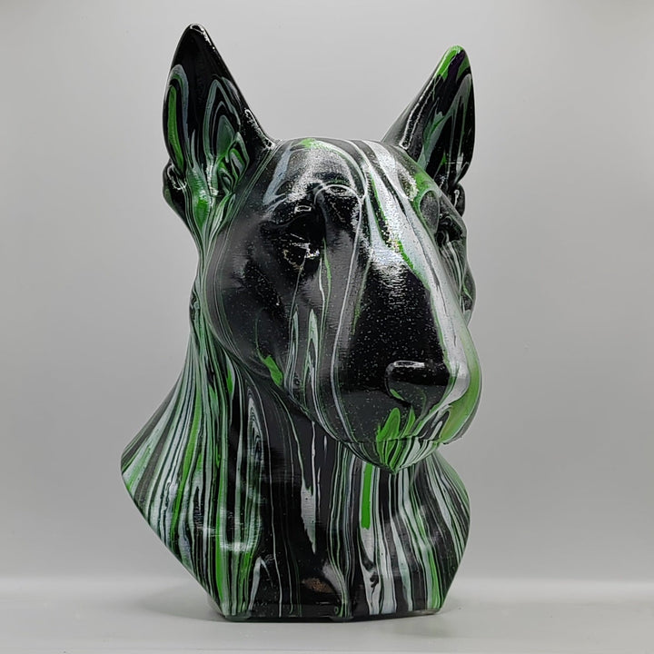 English Bull Terrier Head – Hand Painted