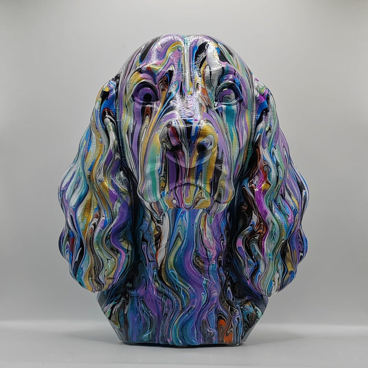 Field Spaniel Head – Hand Painted