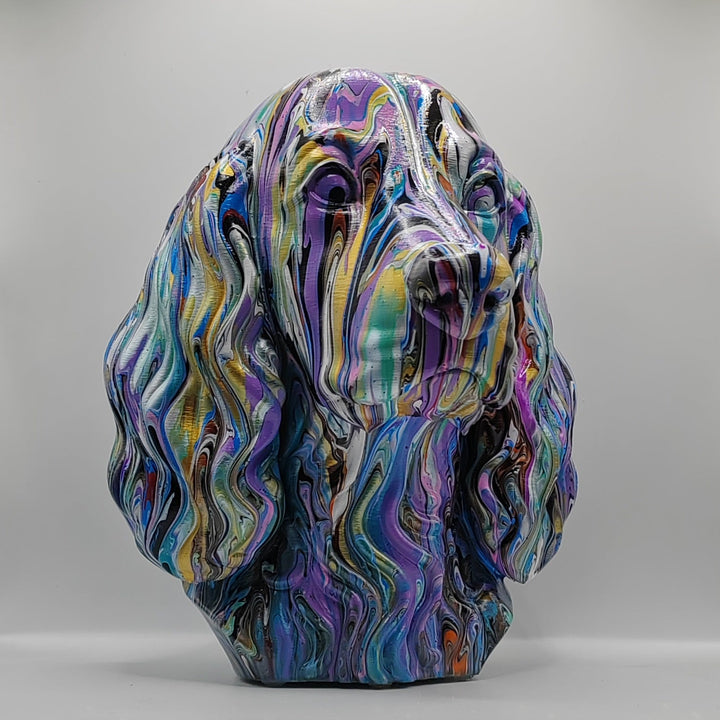 Field Spaniel Head – Hand Painted