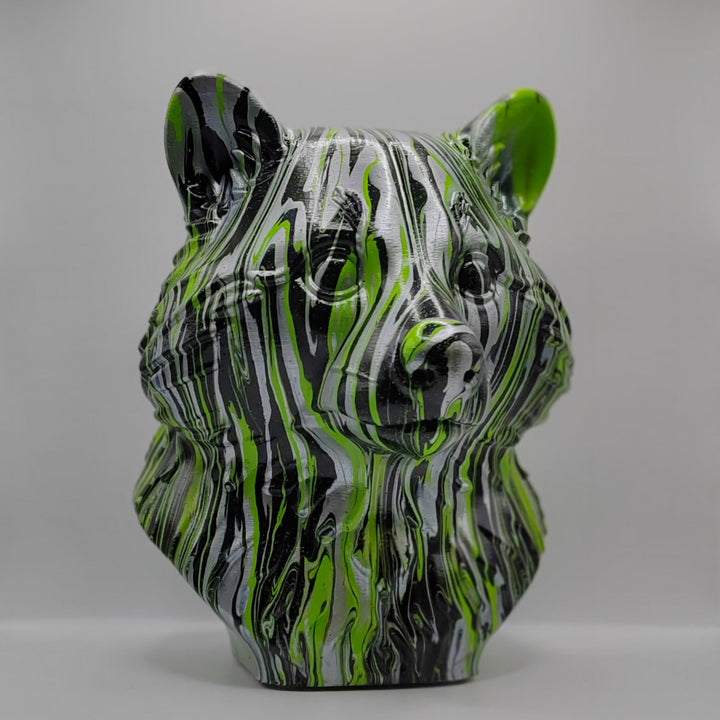 Raccoon Head – Hand Painted