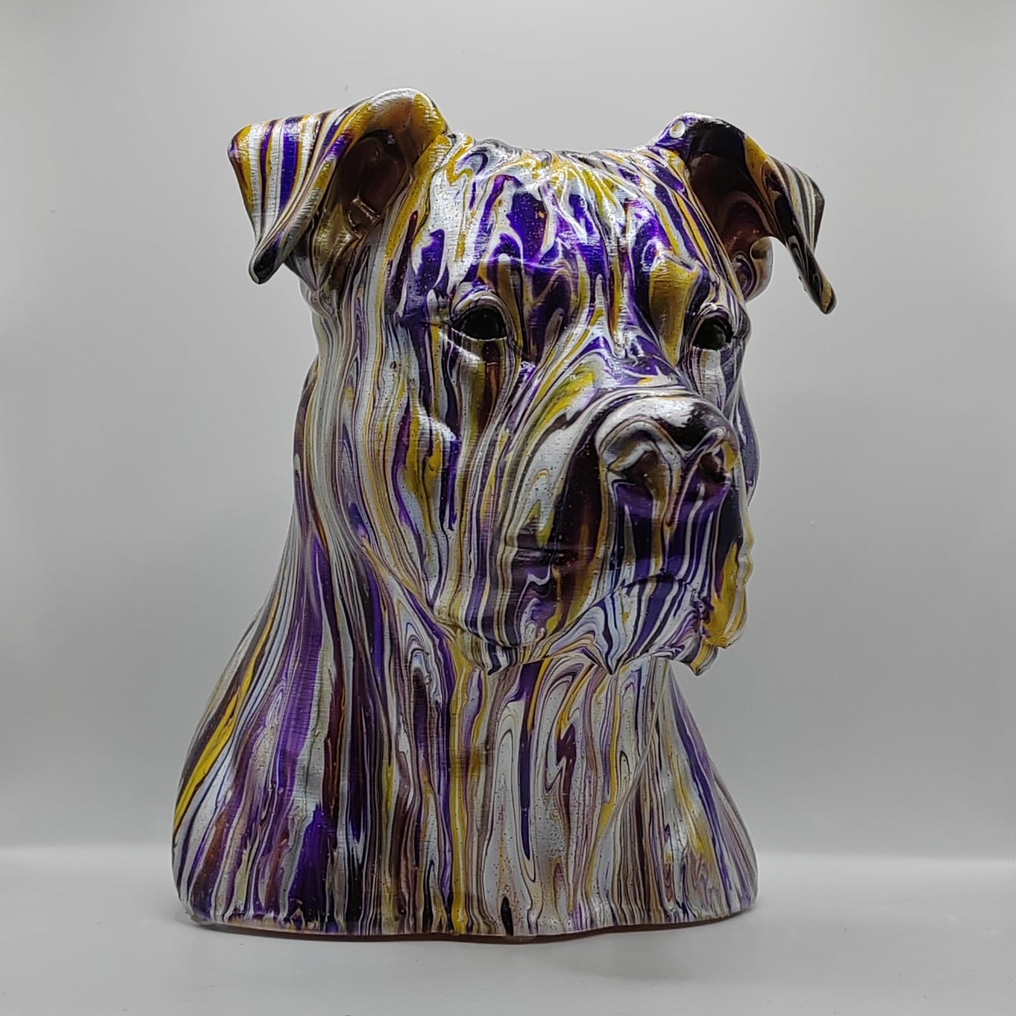 Pitbull (XL) Head – Hand Painted