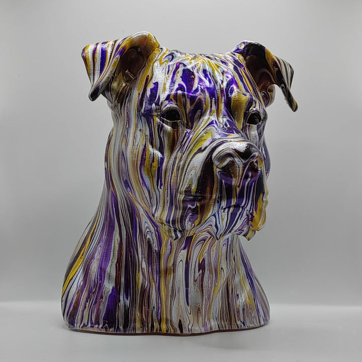 Pitbull (XL) Head – Hand Painted