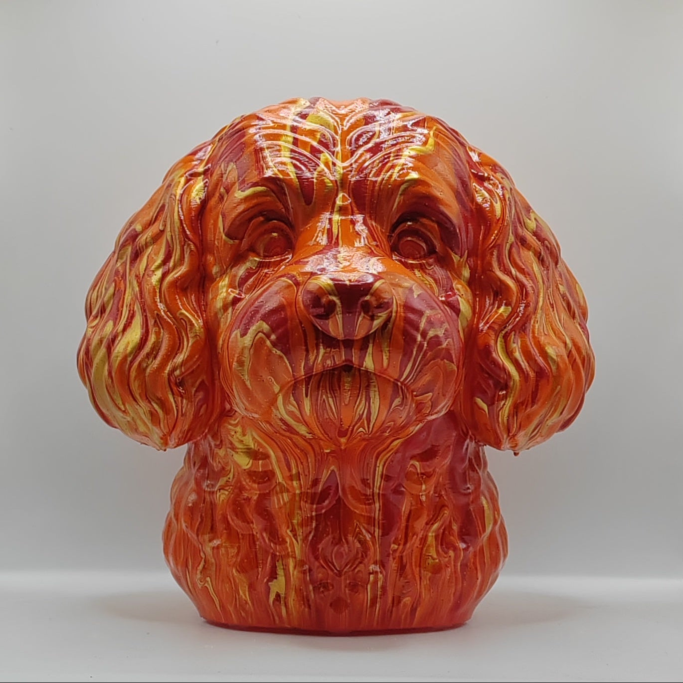 Cavapoo Head – Hand Painted
