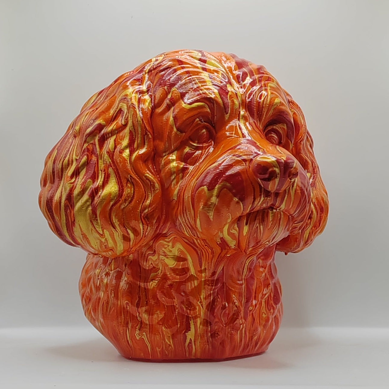 Cavapoo Head – Hand Painted