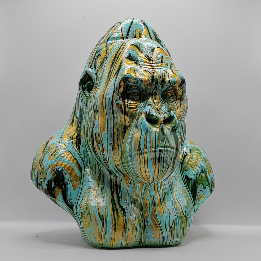 Gorilla Head – Hand Painted