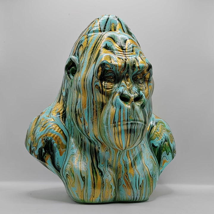 Gorilla Head – Hand Painted