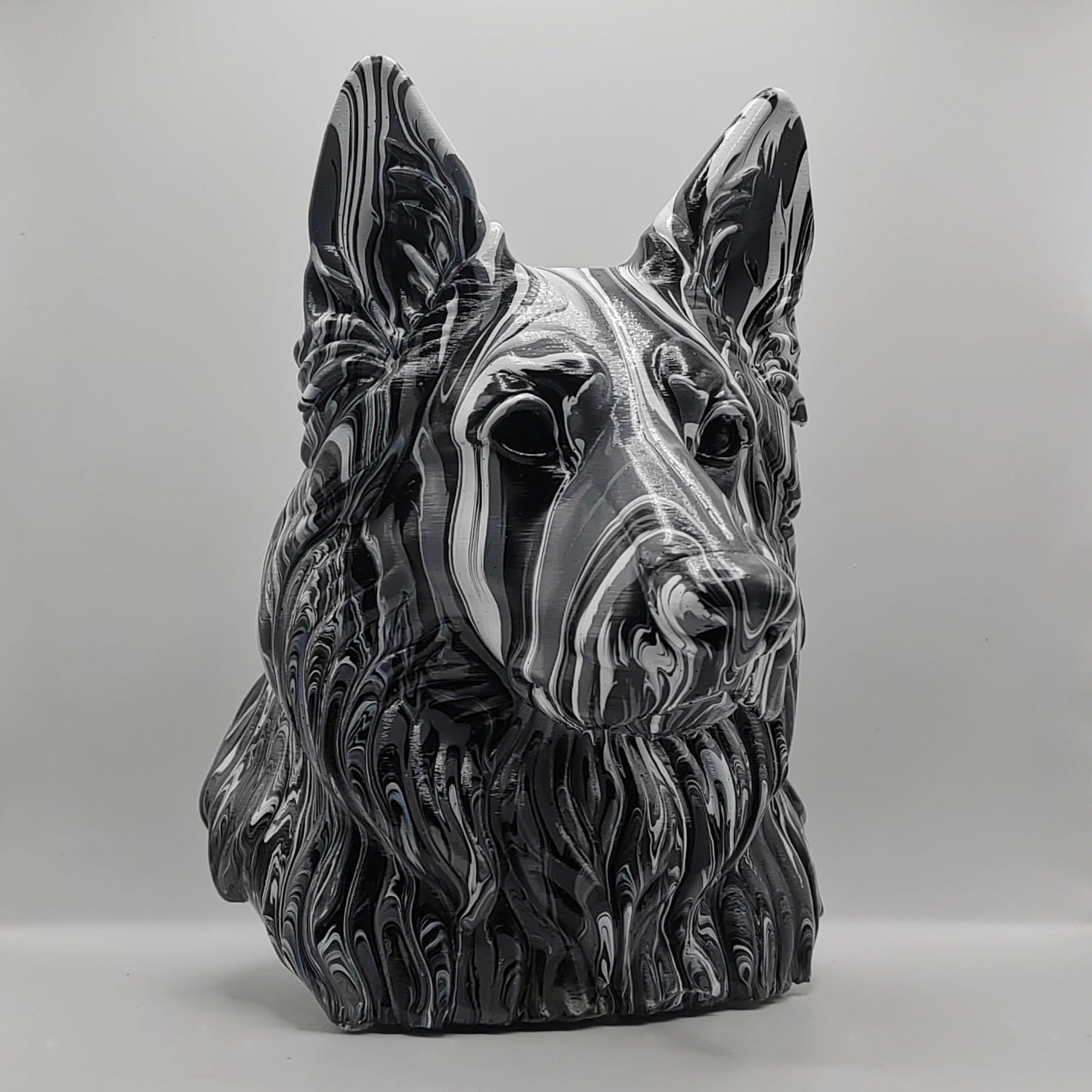German Shepherd Head – Hand Painted