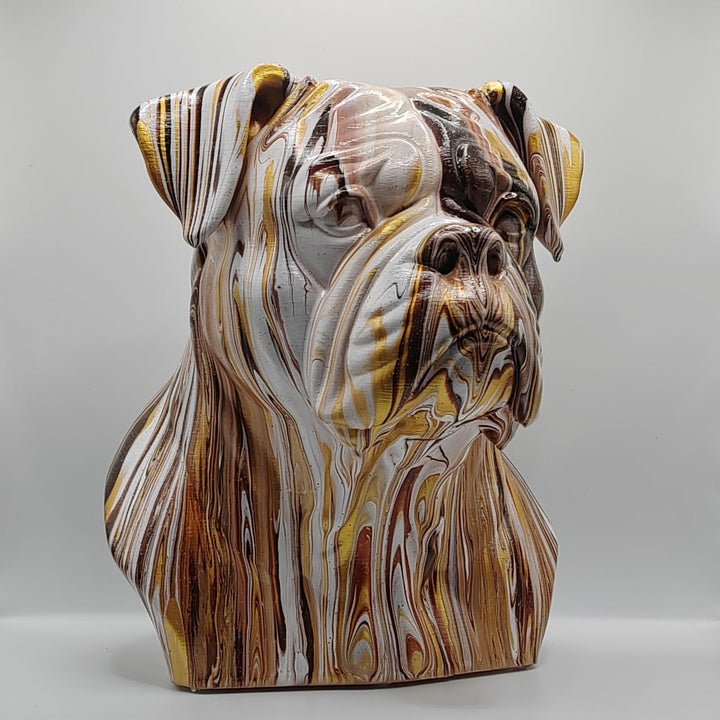American Bulldog Head – Hand Painted