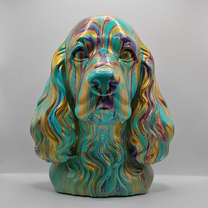 American Cocker Spaniel Head – Hand Painted