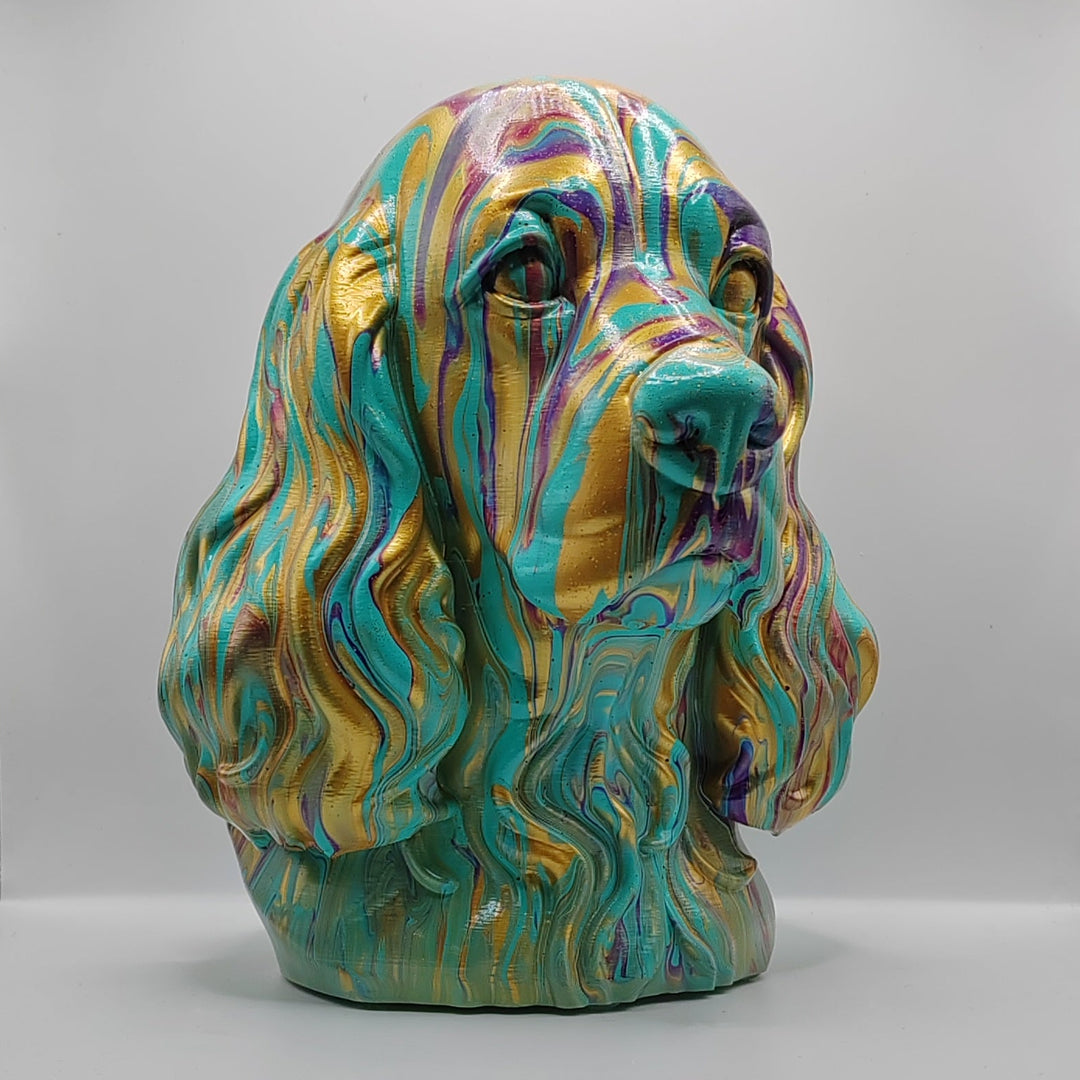 American Cocker Spaniel Head – Hand Painted