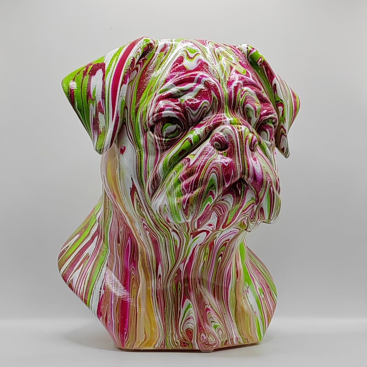 Pug Head – Hand Painted
