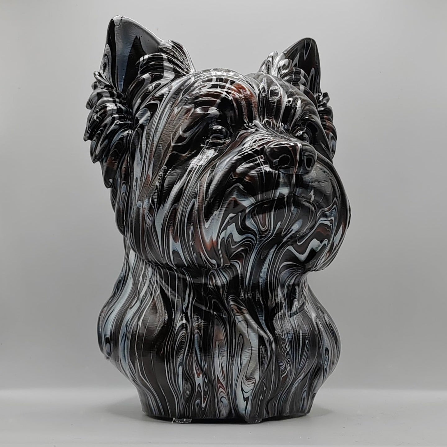 Yorkshire Terrier Head – Hand Painted