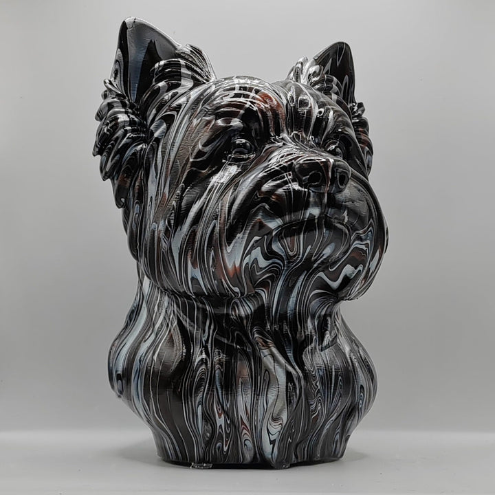 Yorkshire Terrier Head – Hand Painted